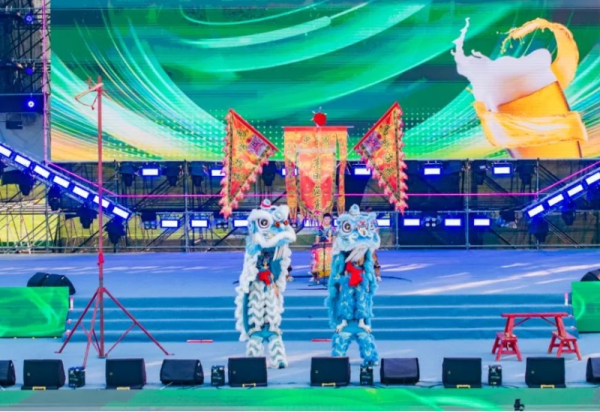 广东非遗醒狮惊艳亮相第二十二届中国·哈尔滨国际啤酒节梦想大舞台