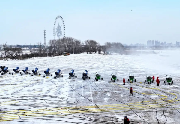 开足马力造雪，第二十六届哈尔滨冰雪大世界雪建即将动工！